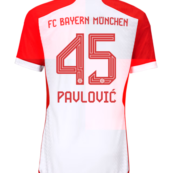Bayern München herren authentic trikot home 23-24 – 45 aleksandar pavlovic Trikots - Exklusive Auswahl