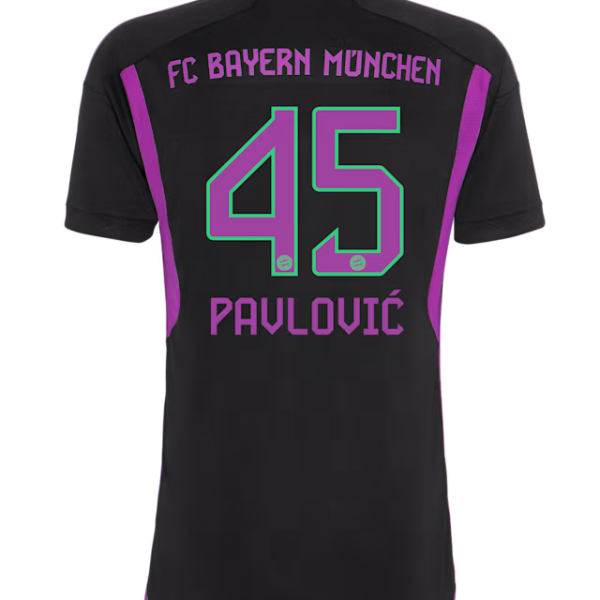 Bayern München herren trikot away 23-24 – 45 aleksandar pavlovic Trikots - Exklusive Auswahl