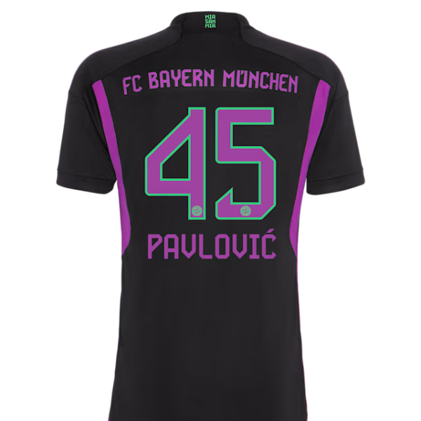 Bayern München kinder trikot away 23-24 – 45 aleksandar pavlovic Trikots - Exklusive Auswahl