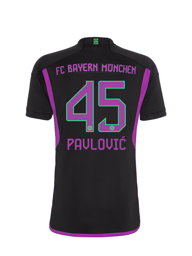 Bayern München kinder trikot away 23-24 – 45 aleksandar pavlovic Trikots - Exklusive Auswahl
