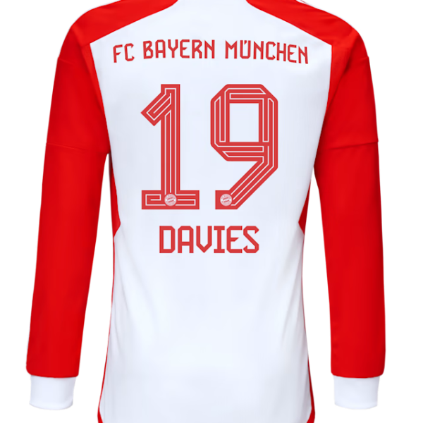 Bayern München herren langarm trikot home 23-24 – 19 alphonso davies Trikots - Exklusive Auswahl