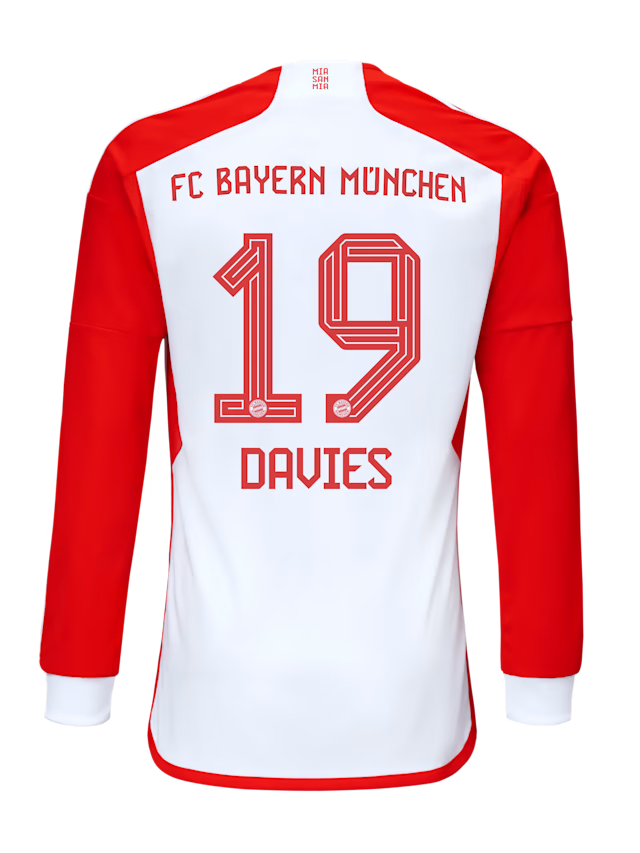 Bayern München herren langarm trikot home 23-24 – 19 alphonso davies Trikots - Exklusive Auswahl