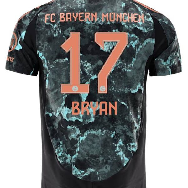 Bayern München herren authentic trikot away 24-25 – 17 bryan zaragoza Trikots - Exklusive Auswahl