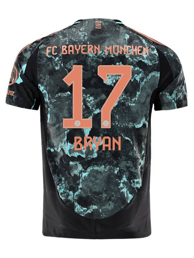 Bayern München herren authentic trikot away 24-25 – 17 bryan zaragoza Trikots - Exklusive Auswahl