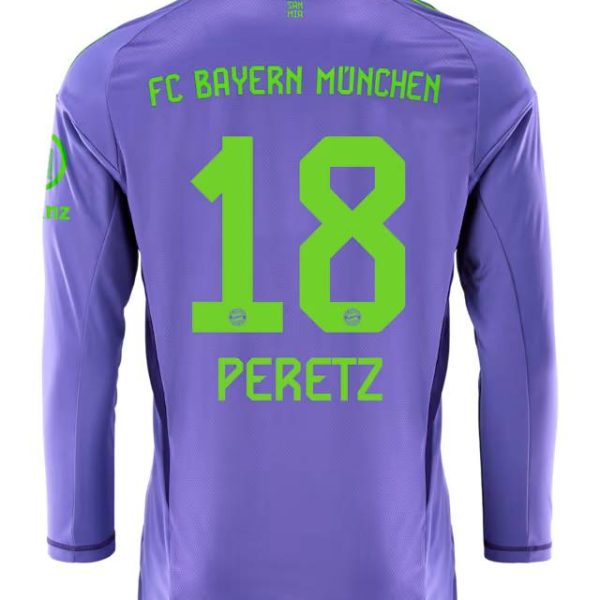 Bayern München herren langarm trikot torwart 24-25 – 18 daniel peretz Trikots - Exklusive Auswahl