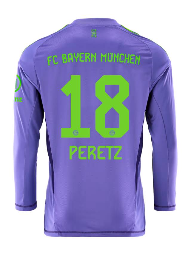Bayern München herren langarm trikot torwart 24-25 – 18 daniel peretz Trikots - Exklusive Auswahl