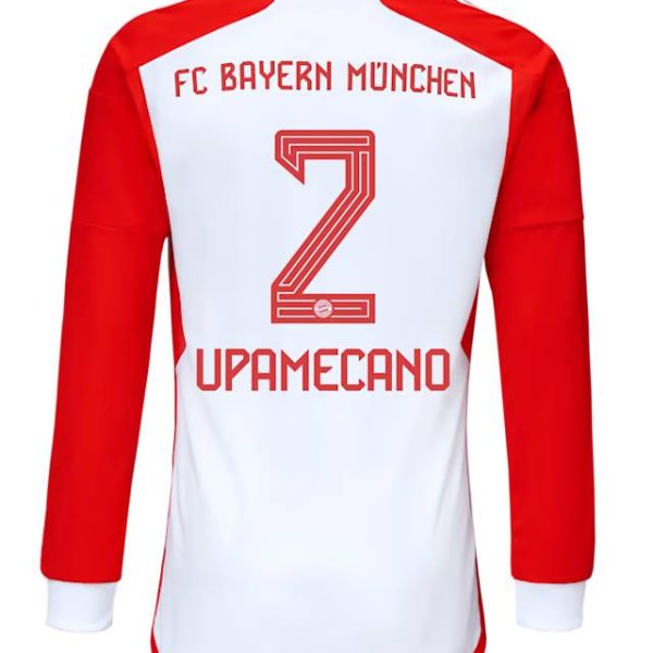 Bayern München herren langarm trikot home 23-24 – 2 dayot upamecano Trikots - Exklusive Auswahl