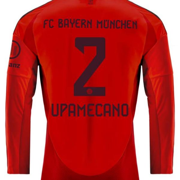 Bayern München herren langarm trikot home 24-25 – 2 dayot upamecano Trikots - Exklusive Auswahl