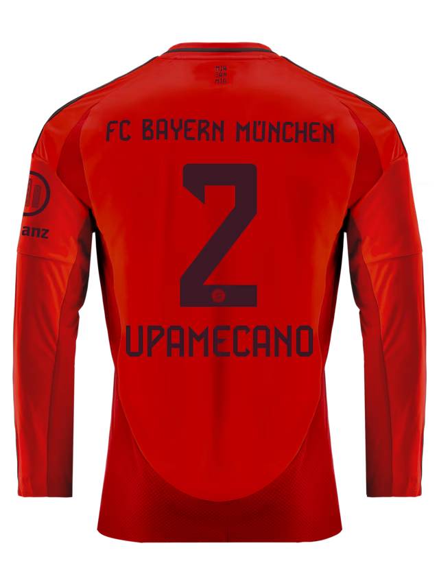 Bayern München herren langarm trikot home 24-25 – 2 dayot upamecano Trikots - Exklusive Auswahl