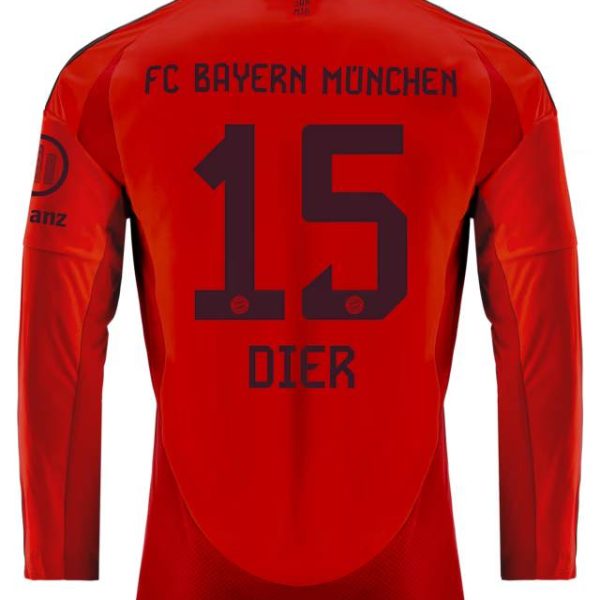 Bayern München herren langarm trikot home 24-25 – 15 eric dier Trikots - Exklusive Auswahl