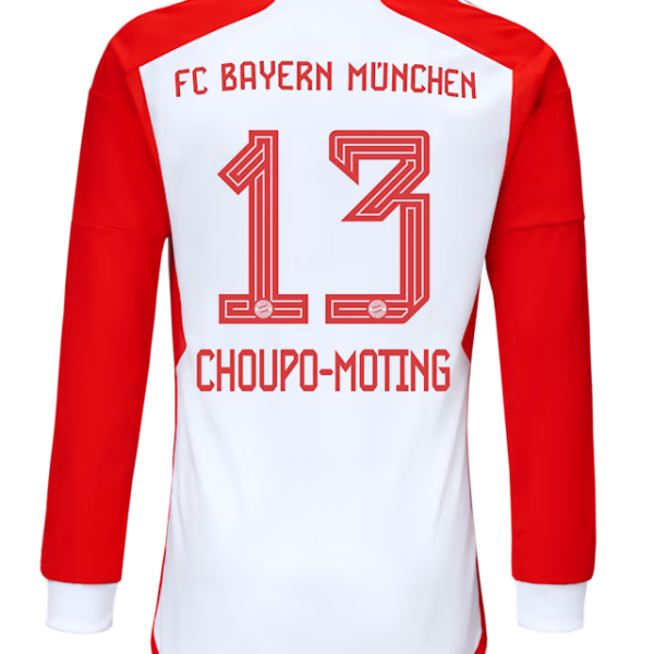 Bayern München herren langarm trikot home 23-24 – 13 eric maxim choupo-moting Trikots - Exklusive Auswahl