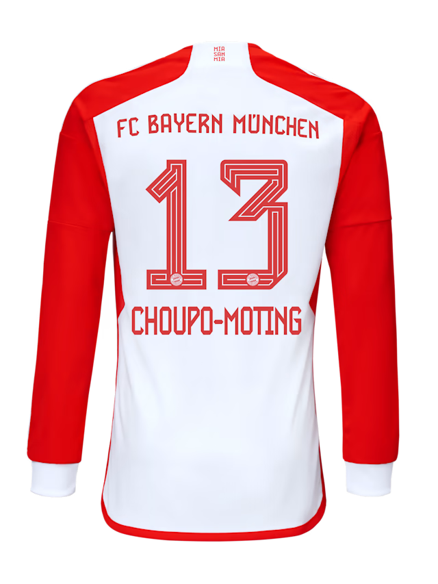 Bayern München herren langarm trikot home 23-24 – 13 eric maxim choupo-moting Trikots - Exklusive Auswahl