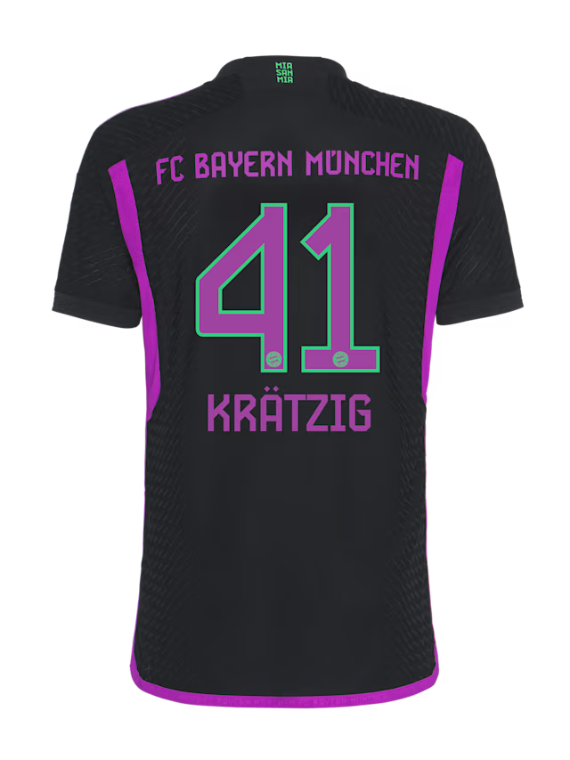 Bayern München herren authentic trikot away 23-24 – 41 frans kratzig Trikots - Exklusive Auswahl