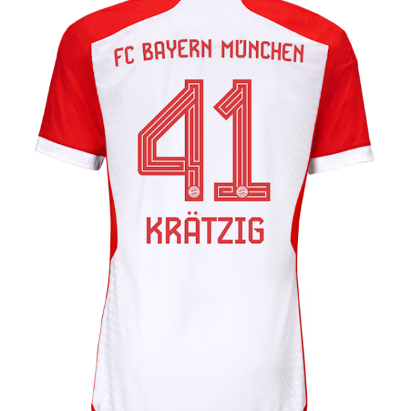 Bayern München herren authentic trikot home 23-24 – 41 frans kratzig Trikots - Exklusive Auswahl