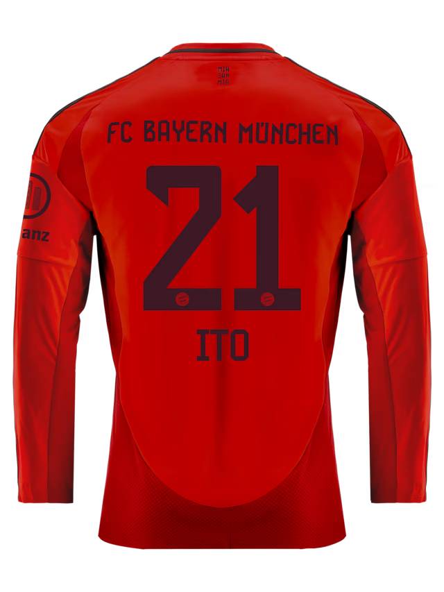 Bayern München herren langarm trikot home 24-25 – 21 hiroki ito Trikots - Exklusive Auswahl
