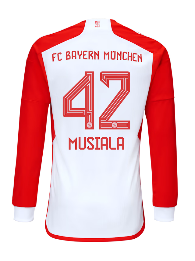 Bayern München herren langarm trikot home 23-24 – 42 jamal musiala Trikots - Exklusive Auswahl