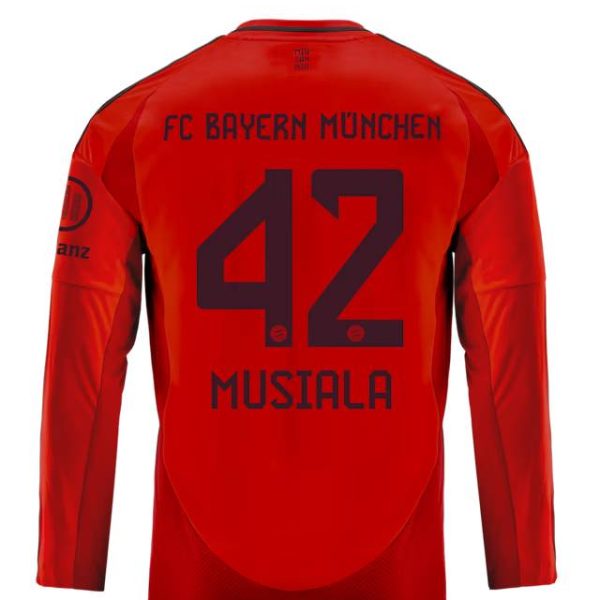 Bayern München kinder langarm trikot home 24-25 – 42 jamal musiala Trikots - Exklusive Auswahl