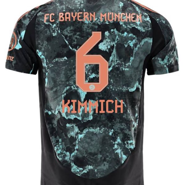 Bayern München herren authentic trikot away 24-25 – 6 joshua kimmich Trikots - Exklusive Auswahl