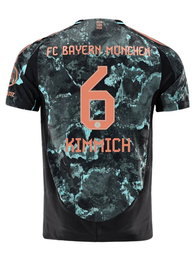 Bayern München herren authentic trikot away 24-25 – 6 joshua kimmich Trikots - Exklusive Auswahl