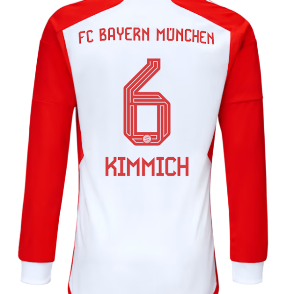 Bayern München herren langarm trikot home 23-24 – 6 joshua kimmich Trikots - Exklusive Auswahl