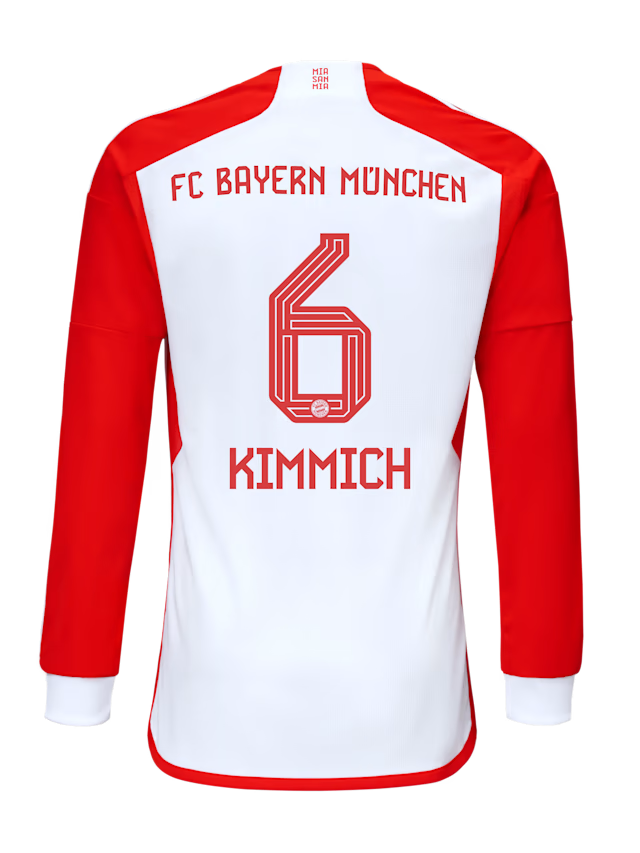 Bayern München herren langarm trikot home 23-24 – 6 joshua kimmich Trikots - Exklusive Auswahl