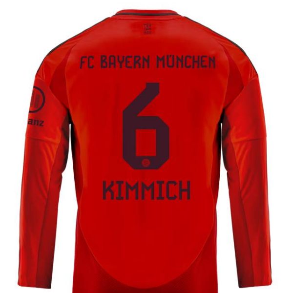 Bayern München kinder langarm trikot home 24-25 – 6 joshua kimmich Trikots - Exklusive Auswahl