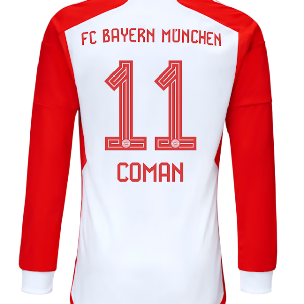 Bayern München herren langarm trikot home 23-24 – 11 kingsley coman Trikots - Exklusive Auswahl