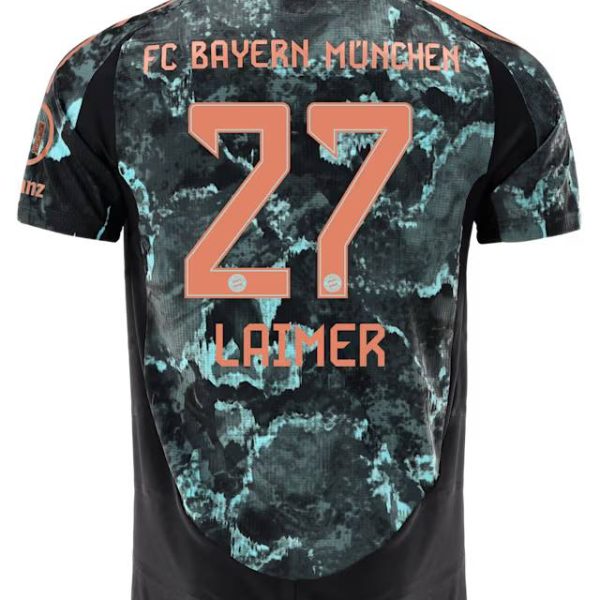Bayern München herren authentic trikot away 24-25 – 27 konrad laimer Trikots - Exklusive Auswahl