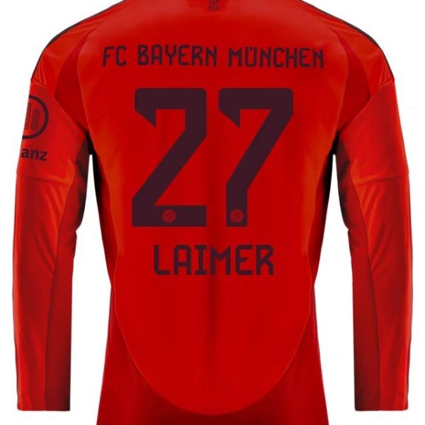 Bayern München herren langarm trikot home 24-25 – 27 konrad laimer Trikots - Exklusive Auswahl