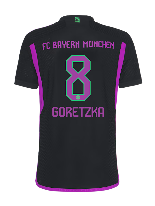 Bayern München herren authentic trikot away 23-24 – 8 leon goretzka Trikots - Exklusive Auswahl