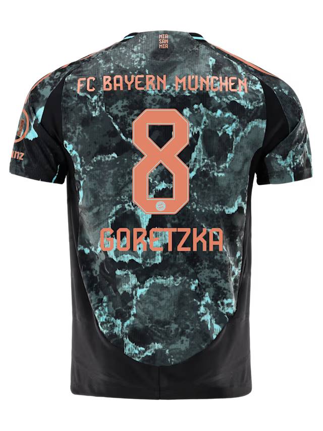 Bayern München herren authentic trikot away 24-25 – 8 leon goretzka Trikots - Exklusive Auswahl