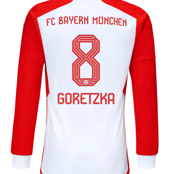 Bayern München herren langarm trikot home 23-24 – 8 leon goretzka Trikots - Exklusive Auswahl