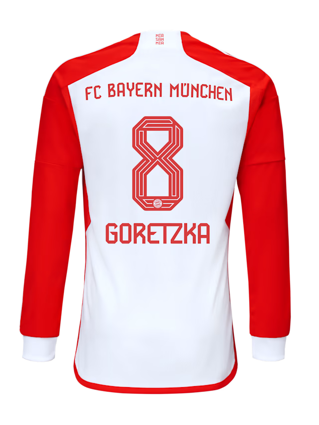 Bayern München herren langarm trikot home 23-24 – 8 leon goretzka Trikots - Exklusive Auswahl