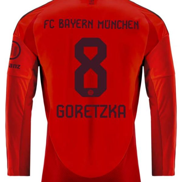 Bayern München herren langarm trikot home 24-25 – 8 leon goretzka Trikots - Exklusive Auswahl
