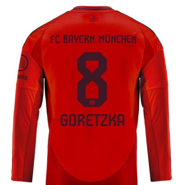 Bayern München kinder langarm trikot home 24-25 – 8 leon goretzka Trikots - Exklusive Auswahl
