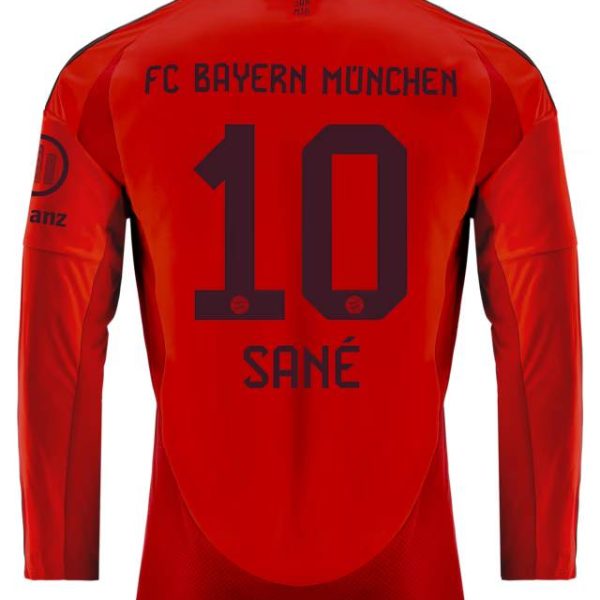 Bayern München herren langarm trikot home 24-25 – 10 leroy sané Trikots - Exklusive Auswahl