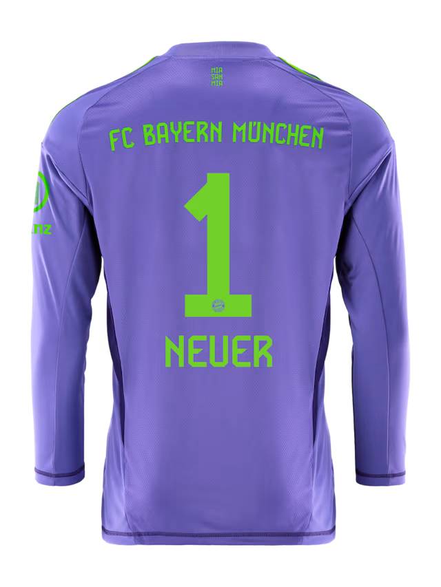 Bayern München herren langarm trikot torwart 24-25 – 1 manuel neuer Trikots - Exklusive Auswahl