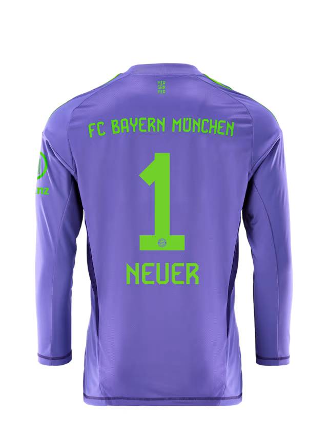 Bayern München kinder langarm trikot torwart 24-25 – 1 manuel neuer Trikots - Exklusive Auswahl