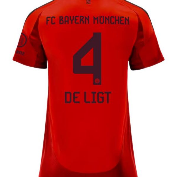 Bayern München damen trikot home 24-25 – 4 matthijs de ligt Trikots - Exklusive Auswahl