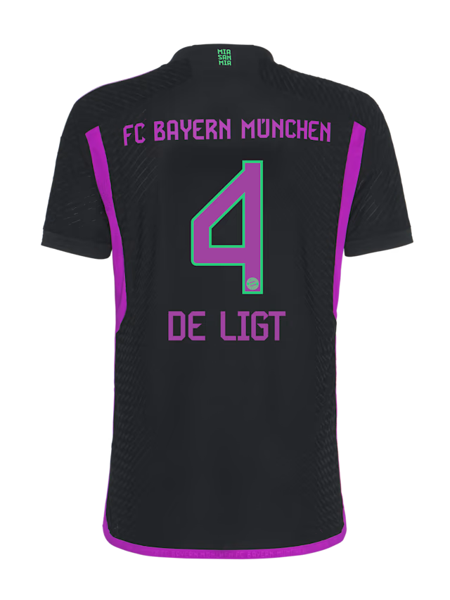 Bayern München herren authentic trikot away 23-24 – 4 matthijs de ligt Trikots - Exklusive Auswahl