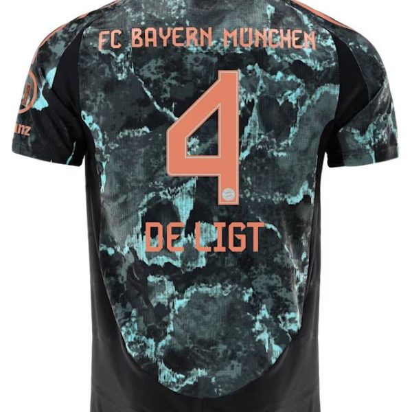Bayern München herren authentic trikot away 24-25 – 4 matthijs de ligt Trikots - Exklusive Auswahl