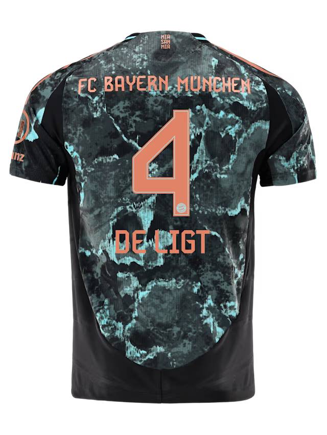 Bayern München herren authentic trikot away 24-25 – 4 matthijs de ligt Trikots - Exklusive Auswahl