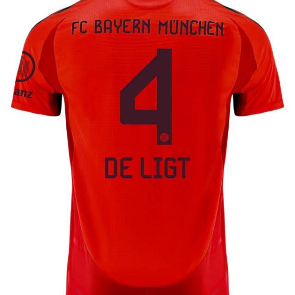 Bayern München herren authentic trikot home 24-25 – 4 matthijs de ligt Trikots - Exklusive Auswahl
