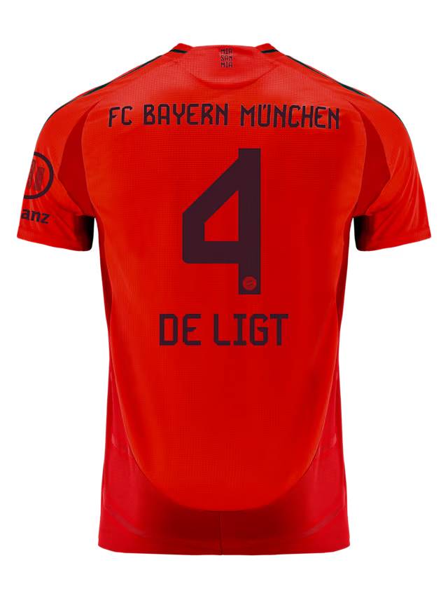 Bayern München herren authentic trikot home 24-25 – 4 matthijs de ligt Trikots - Exklusive Auswahl