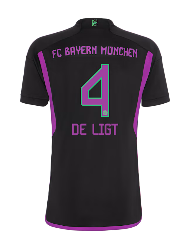 Bayern München herren trikot away 23-24 – 4 matthijs de ligt Trikots - Exklusive Auswahl