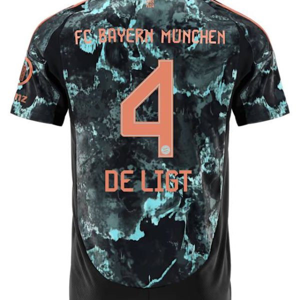 Bayern München herren trikot away 24-25 – 4 matthijs de ligt Trikots - Exklusive Auswahl
