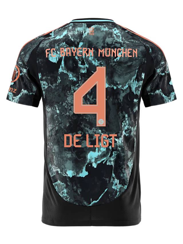 Bayern München herren trikot away 24-25 – 4 matthijs de ligt Trikots - Exklusive Auswahl