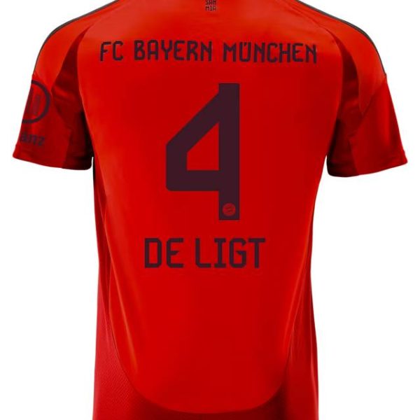 Bayern München herren trikot home 24-25 – 4 matthijs de ligt Trikots - Exklusive Auswahl