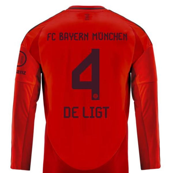 Bayern München kinder langarm trikot home 24-25 – 4 matthijs de ligt Trikots - Exklusive Auswahl