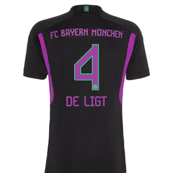 Bayern München kinder trikot away 23-24 – 4 matthijs de ligt Trikots - Exklusive Auswahl